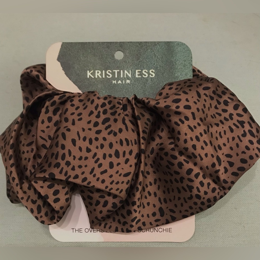 Kristin Ess Leopard Print Oversized Scrunchie